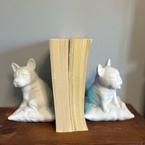 White Dog Book Ends